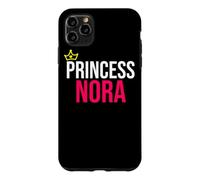 Princesse Nora Fille Femme Blanc Noir Design Anniversaire Coque pour iPhone 11 Pro Max