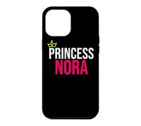 Princesse Nora Fille Femme Blanc Noir Design Anniversaire Coque pour iPhone 12 Pro Max