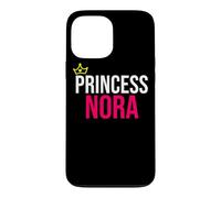 Princesse Nora Fille Femme Blanc Noir Design Anniversaire Coque pour iPhone 13 Pro Max