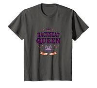 Princesse Passager: Siège arrière Queen Royal Road Trip T-Shirt, Enfant, Asphalte, 3 Ans