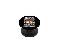 Princesse Porte des Patins de Hockey sur Glace Humour PopSockets PopGrip Adhésif