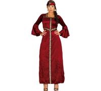 Princesse Robe Médiévale Renaissance Deluxe Costume Reine de conte de fées Rouge Pour Carnaval Historiquement Inspiré Reines Royaume des Paons, Taille : 38 - 40 (M) Couleur : Gris