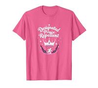 Princesse Security : Humour répulsif Prince désigné T-Shirt, Homme, Rose Chiné, L