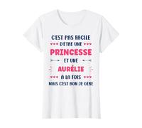 Princesse Super Aurélie fille prénom Humour Aurélie T-Shirt