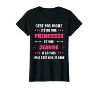 Princesse Super Jeanne fille Humour prénom Jeanne T-Shirt