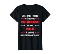 Princesse Super Mila fille Humour prénom Mila T-Shirt