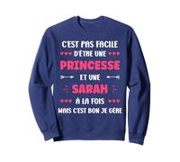 Princesse Super Sarah fille prénom Humour Sarah Sweatshirt
