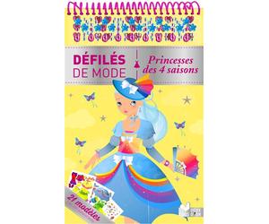 Princesses des 4 saisons - bloc à spirale - Gaëlle Souppart - Deux Coqs D'or - Boîte ou accessoire - Jeux livres objets