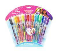 Princesses Disney Coffret de 16 stylos à paillettes, couleurs vives et paillettes, à partir de 3 ans par Townley Girl