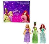 Mattel Coffret 3 princesses Tiana, Rapunzel, Ariel – Habillage scintillant, accessoires – Dès 3 ans