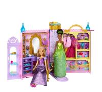 Disney Princess Castle Shaped Portable Wardrobe Play Set Doll Rose