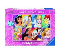 Ravensburger - Puzzle Disney Princess, Collection Giant Sol - Idée Cadeau pour Enfants 6 Ans - Jeu éducatif et Stimulant - 125 pièces géantes - 70 x 50 cm