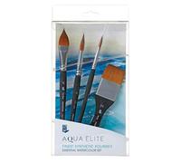 Princeton Set de pinceaux Aqua Elite – 4 pinceaux synthétiques pour l'aquarelle