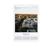 Princeton Impression couleur Princeton Real Photo Poster Voyage Poster Cadeau New Jersey États-Unis USA Art mural Impression sur toile Déco sans cadre 61 x 91,4 cm
