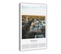 Princeton Impression couleur Princeton Real Photo Poster Voyage Poster Cadeau New Jersey États-Unis USA Art mural Impression sur toile Cadre 30,5 x 45,7 cm