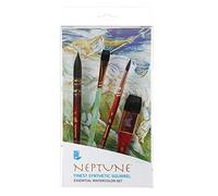 Princeton - Set de pinceaux Neptune Essentiel - 4 pinceaux pour l'aquarelle