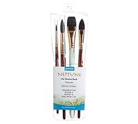 PRINCETON Neptune - Set Professionnel 4 pinceaux pour l'aquarelle
