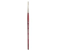 Princeton Velvetouch Artiste, Mixed-Media Brush for Acrylic, Watercolor & Oil, Series 3950 Long Round Luxury Synthetic, Size 2
