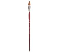 Princeton Velvetouch Pinceau plat à manche long Taille 16 - Pinceaux professionnels pour médias mixtes, acrylique, huile
