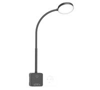 PRINCEWAY Lampe Applique Murale intérieure de LED, Noir Liseuse Lampe de Lecture LED Dimmable Tactile avec Prise, Charge de Sortie USB, 3 Modes de Couleur Eclairage, Grand Angle Eclairage de 110°