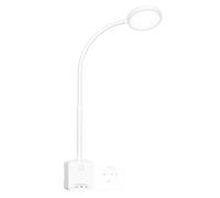 PRINCEWAY Lampe de de Lecture Chevet Chambre LED Dimmable Tactile, Applique Murale Intérieure Blanche avec Prise, Charge de Sortie USB, 3 Modes de Couleur Eclairage, Grand Angle Eclairage de 110°