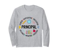 Principal Leader Motivator Cool Graphic Premier Jour d'école Manche Longue