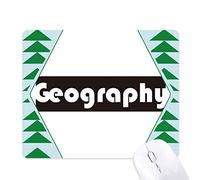 principaux cours et géographie noir tapis de souris green pine tree tapis en caoutchouc