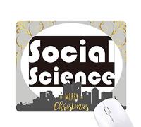 principaux cours et social science noir la nuit de noël, tapis de souris en caoutchouc