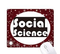 principaux cours et social science noir tapis de souris en hiver flocon de neige