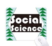 principaux cours et social science noir tapis de souris green pine tree tapis en caoutchouc