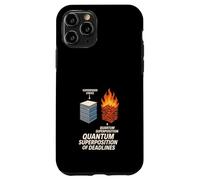 Principe d'incertitude du Chat Meme Schrödinger Physique quantique Coque pour iPhone 11 Pro