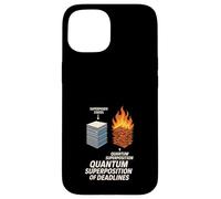 Principe d'incertitude du Chat Meme Schrödinger Physique quantique Coque pour iPhone 15