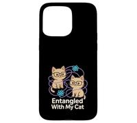 Principe d'incertitude du Chat Meme Schrödinger Physique quantique Coque pour iPhone 15 Pro Max