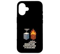Principe d'incertitude du Chat Meme Schrödinger Physique quantique Coque pour iPhone 16