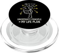 Principe d'incertitude du Chat Meme Schrödinger Physique quantique PopSockets PopGrip pour MagSafe
