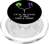 Principe d'incertitude du Chat Meme Schrödinger Physique quantique PopSockets PopGrip pour MagSafe