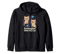 Principe d'incertitude du Chat Meme Schrödinger Physique quantique Sweat à Capuche