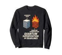 Principe d'incertitude du Chat Meme Schrödinger Physique quantique Sweatshirt
