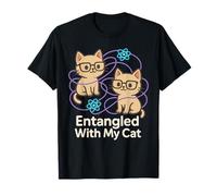 Principe d'incertitude du Chat Meme Schrödinger Physique quantique T-Shirt