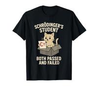 Principe d'incertitude du Chat Meme Schrödinger Physique quantique T-Shirt