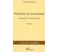 Principes de psychologie (volume 1) - Serge Nicolas - L'harmattan - broché - Etude