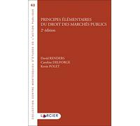 Principes élémentaires du droit des marchés publics