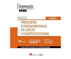PRINCIPES FONDAMENTAUX DE DROIT CONSTITUTIONNEL - L1-S1 - 3EME EDITION