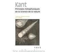 Principes métaphysiques de la science de la nature