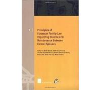 Principles Of European Family Law Regarding Divorce And Maintenance Between Former Spouses
