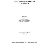 Principles Of European Trust Law