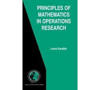 Principles Of Mathematics In Operations Research