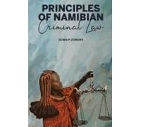 Principles Of Namibian Criminal Law