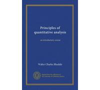 Principles of quantitative analysis: an introductory course
