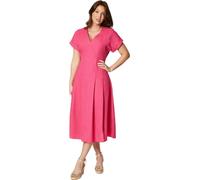 Principles - Robe midi à plis pour femme DH6684 (38 FR) (Rose)